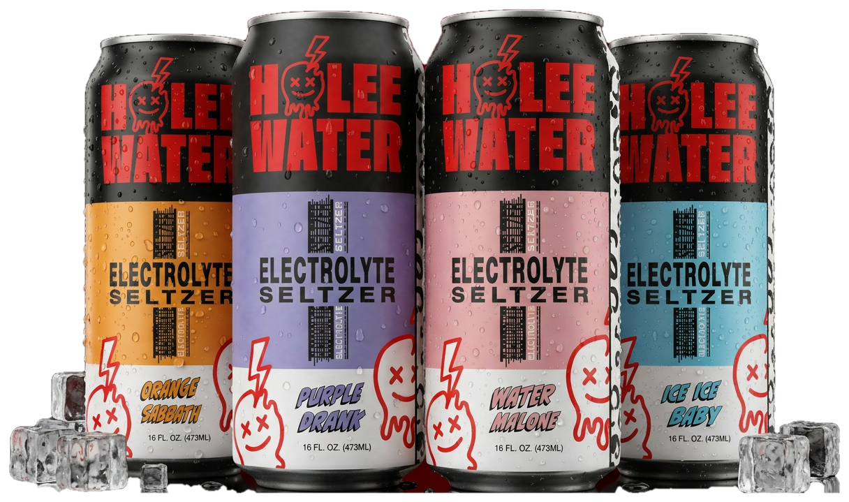 HOLEE Water: all four flavors on ice