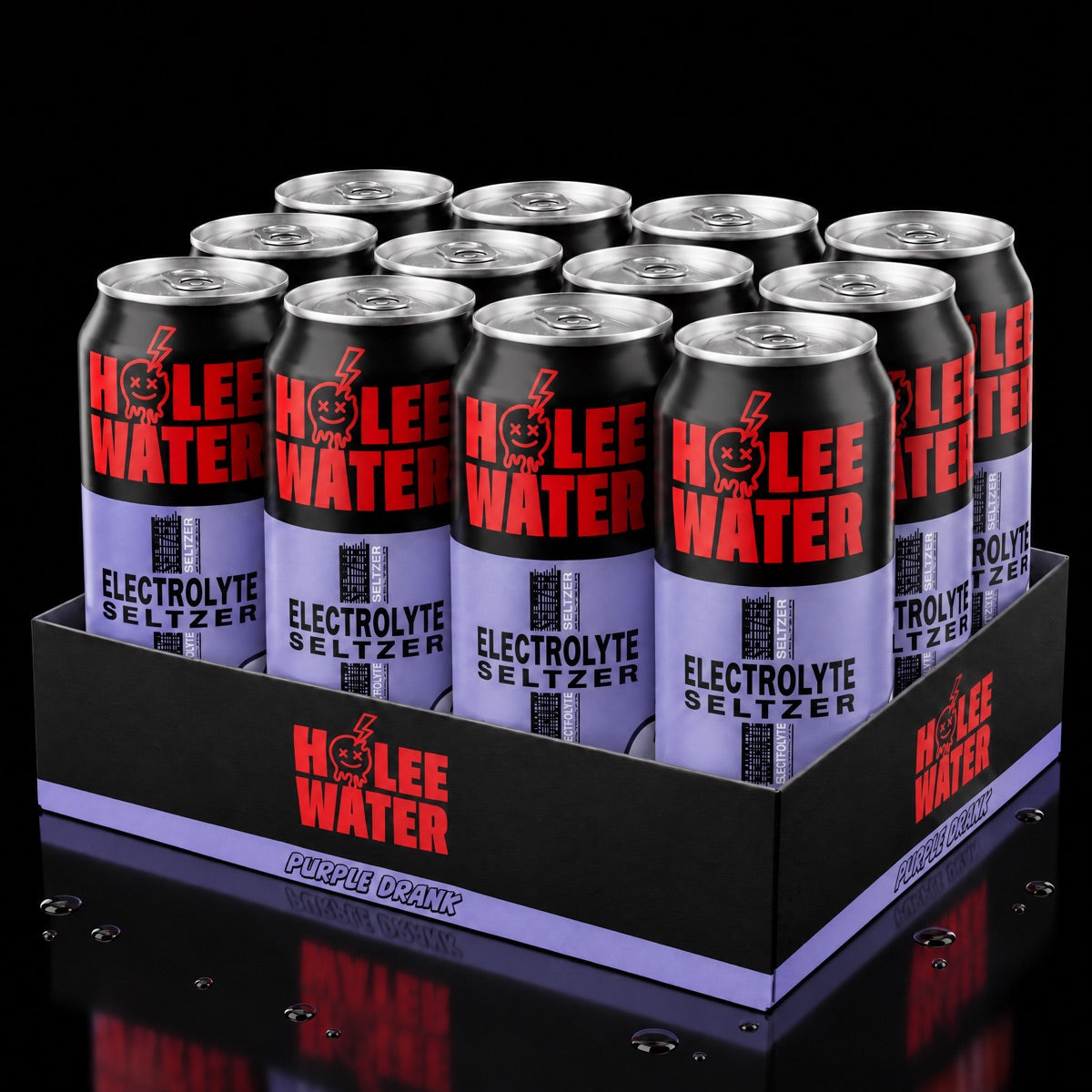 HOLEE Water 12-Pack: Purple Drank