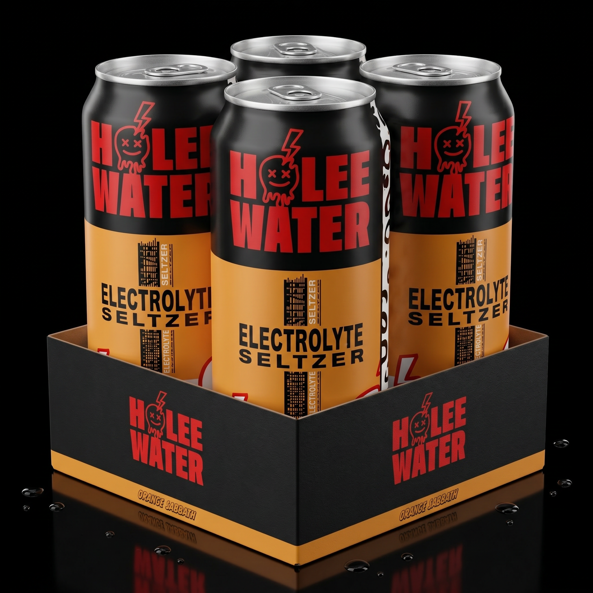 HOLEE Water 4-Pack: Orange Sabbath